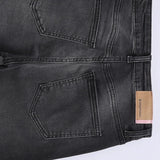 بنطلون جينز وايد ليج حريمي ليكرا مستورد رمادي غامق جميع المواسم من عربي جينز - Jeans-Dark grey