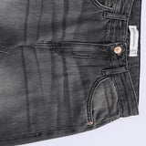 بنطلون جينز وايد ليج حريمي ليكرا مستورد رمادي جميع المواسم من عربي جينز - Jeans-Grey