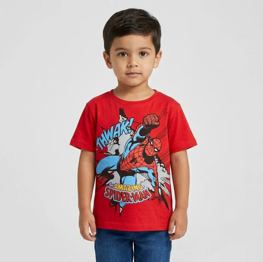 تيشيرت نص كم مطبوع اولادي قطن الوان متعددة صيفى من ايه ال واي - KO-3