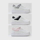 حذاء سنيكرز حريمى فوندي جلد إسكاي مستورد ونعل PVC حقن الوان متعددة جميع المواسم من الشماع 2024-kt-904