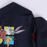 سويتشيرت هودي مطبوع اطفالي قطن كحلي شتوي من اتش - Kids-1