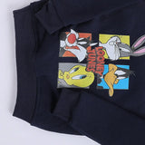 سويتشيرت هودي مطبوع اطفالي قطن كحلي شتوي من اتش - Kids-1