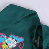 سويتشيرت هودي مطبوع اطفالي قطن اخضر شتوي من اتش - Kids-11