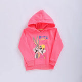 سويتشيرت هودي مطبوع اطفالي قطن فوشيا شتوي من اتش - Kids-12