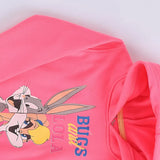 سويتشيرت هودي مطبوع اطفالي قطن فوشيا شتوي من اتش - Kids-12