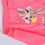 سويتشيرت هودي مطبوع اطفالي قطن فوشيا شتوي من اتش - Kids-12