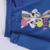 سويتشيرت هودي مطبوع اطفالي قطن ازرق شتوي من اتش - Kids-13