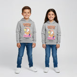 سويتشيرت هودي مطبوع اطفالي قطن رصاصي شتوي من اتش - Kids-14