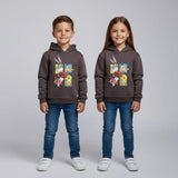 سويتشيرت هودي مطبوع اطفالي قطن بتنجاني شتوي من اتش - Kids-15