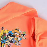 سويتشيرت هودي مطبوع اطفالي قطن اورانج شتوي من اتش - Kids-4