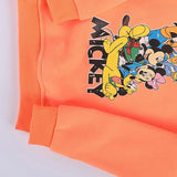 سويتشيرت هودي مطبوع اطفالي قطن اورانج شتوي من اتش - Kids-4