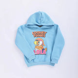 سويتشيرت هودي مطبوع اطفالي قطن لبني شتوي من اتش - Kids-5