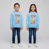 سويتشيرت هودي مطبوع اطفالي قطن لبني شتوي من اتش - Kids-5