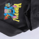 سويتشيرت هودي مطبوع اطفالي قطن رمادي غامق شتوي من اتش - Kids-6