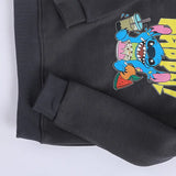 سويتشيرت هودي مطبوع اطفالي قطن رمادي غامق شتوي من اتش - Kids-6