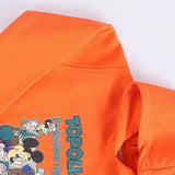 سويتشيرت هودي مطبوع اطفالي قطن اورانج شتوي من اتش - Kids-7