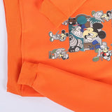 سويتشيرت هودي مطبوع اطفالي قطن اورانج شتوي من اتش - Kids-7