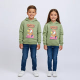سويتشيرت هودي مطبوع اطفالي قطن منت جرين شتوي من اتش - Kids-8