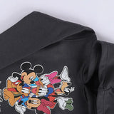 سويتشيرت هودي مطبوع اطفالي قطن رمادي غامق شتوي من اتش - Kids-9