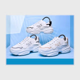 حذاء سنيكرز حريمى فوندي جلد إسكاي مستورد ونعل PVC حقن الوان متعددة جميع المواسم من ال وحيد - L-711