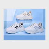 حذاء سنيكرز حريمى فوندي جلد إسكاي مستورد ونعل PVC حقن الوان متعددة جميع المواسم من ال وحيد - L-961