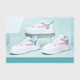 حذاء سنيكرز حريمى فوندي جلد إسكاي مستورد ونعل PVC حقن الوان متعددة جميع المواسم من ال وحيد - L700