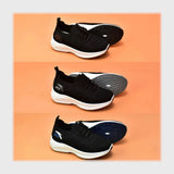 حذاء اسنيكرز حريمى فوندي تريكو نسيج خيط مستورد نعل حقن PVC اسود جميع المواسم من باندا - LA118