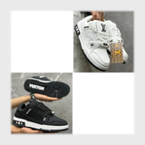 حذاء سنيكرز رجالى فوندي جلد اسكاي مستورد ونعل PVC حقن ألوان متعددة جميع المواسم من روما - LV-1