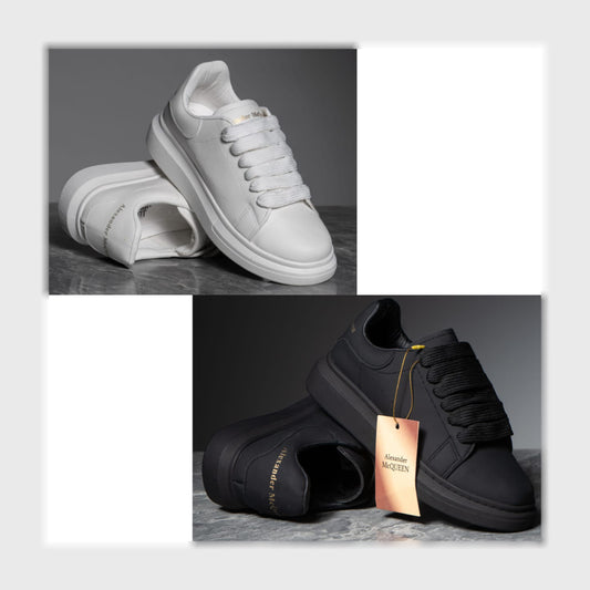 حذاء سنيكرز رجالى فوندي جلد إسكاي مستورد ونعل PVC حقن الوان متعددة جميع المواسم من روما - LX-6