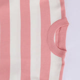 بلوفر مقلم حريمى تريكو ابيض في سيمون شتوي من اتش - Lady-3