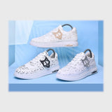 حذاء سنيكرز رجالى فوندي جلد إسكاي مستورد ونعل PVC حقن الوان متعددة جميع المواسم من ال وحيد - M-275