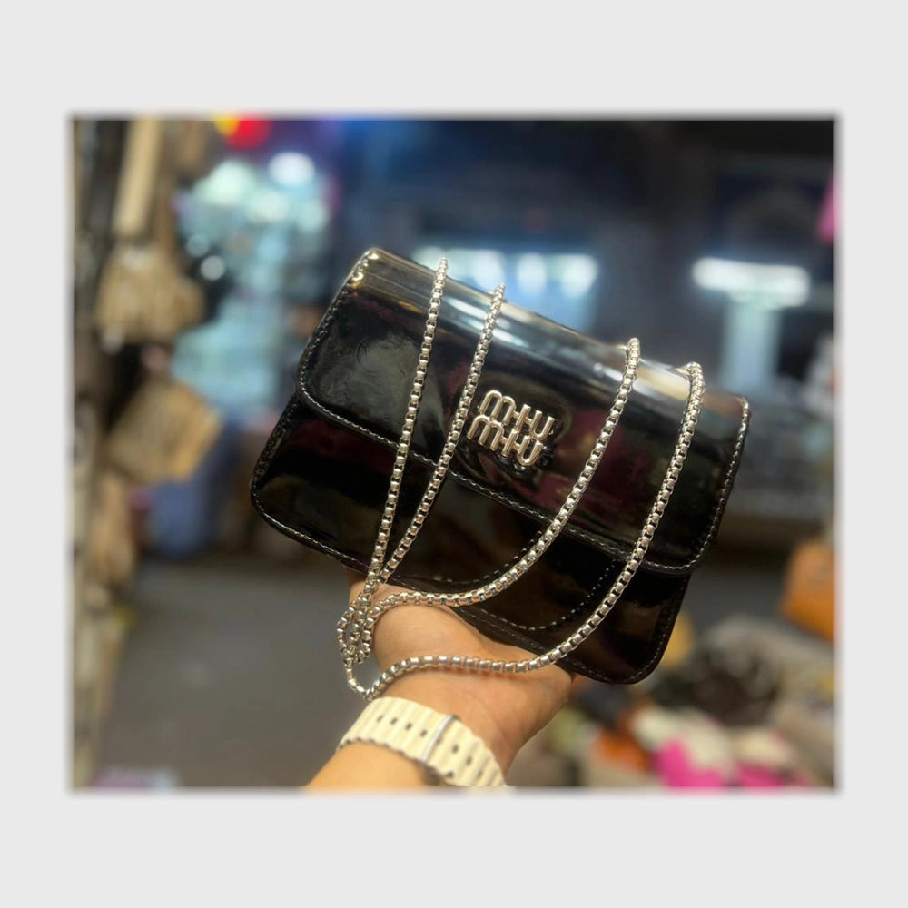 شنطة يد حريمى لماع الوان متعددة جميع المواسم من الاستاذ - M-60