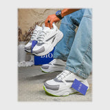 حذاء سنيكرز رجالى فوندي جلد إسكاي مستورد ونعل PVC حقن الوان متعددة جميع المواسم من لابتوب - M11