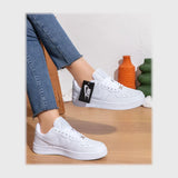 حذاء سنيكرز رجالى فوندي جلد إسكاي مستورد ونعل PVC حقن ابيض جميع المواسم من اربعه زيرو اربعه - MH2239