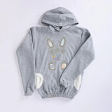 سويتشيرت مطبوع حريمي ميلتون رصاصي من ان جي - ND-12