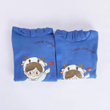 سويتشيرت مطبوع حريمي ميلتون ازرق من ان جي - ND-4