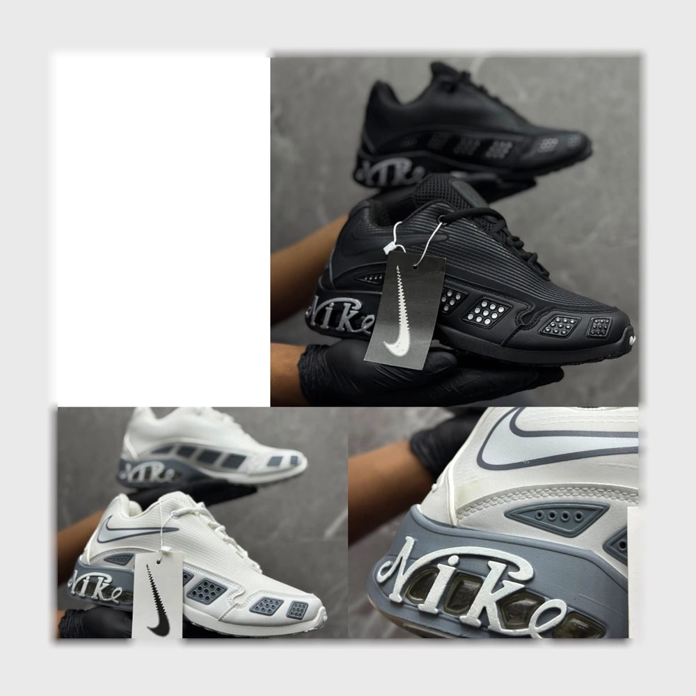 حذاء سنيكرز رجالى فوندي جلد إسكاي مستورد ونعل PVC حقن الوان متعددة جميع المواسم من روما - NIKE-1