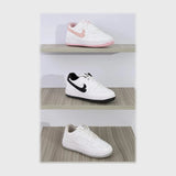 حذاء سنيكرز حريمى فوندي جلد إسكاي مستورد ونعل PVC حقن الوان متعددة جميع المواسم من كيو ار شوز-NK73