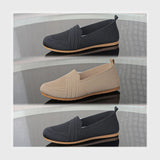 حذاء سنيكرز حريمى فوندي تريكو خيط مستورد ونعل PVC حقن الوان متعددة جميع المواسم من كيو كيو - P195-6