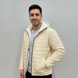 جاكيت بامب بكابيشوه ووتر بروف مبطن فرو رجالي سوفت بيج شتوي من كيه اتش ال - PUMP-2-BJ