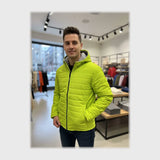 جاكيت بامب بكابيشوه ووتر بروف مبطن فرو رجالي سوفت اصفر شتوي من كيه اتش ال - PUMP-2-YL