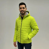 جاكيت بامب بكابيشوه ووتر بروف مبطن فرو رجالي سوفت اصفر شتوي من كيه اتش ال - PUMP-2-YL