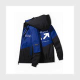 جاكيت مطبوع بكابيشوه ووتر بروف مبطن فرو رجالي سوفت الوان متعدده شتوي من كيه اتش ال - Print-BL