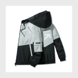 جاكيت مطبوع بكابيشوه ووتر بروف مبطن فرو رجالي سوفت الوان متعدده شتوي من كيه اتش ال - Print-GY