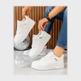 حذاء سنيكرز حريمى فوندي جلد إسكاي مستورد ونعل PVC حقن الوان متعددة جميع المواسم من سفن ايلفين - R-2049