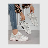 حذاء  سنيكرز حريمى فوندي جلد إسكاي مستورد ونعل PVC حقن الوان متعددة جميع المواسم من إس آند كيه يويو ميكس - R-4202NBS