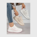 حذاء  سنيكرز حريمى فوندي جلد إسكاي مستورد ونعل PVC حقن الوان متعددة جميع المواسم من إس آند كيه يويو ميكس - R-4209AS