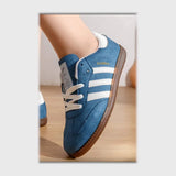 حذاء سنيكرز حريمى فوندي جلد إسكاي مستورد ونعل PVC حقن الوان متعددة جميع المواسم من ساندي - R-499-1