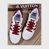 حذاء سنيكرز حريمى فوندي جلد إسكاي مستورد ونعل PVC حقن الوان متعددة جميع المواسم من ساندي - R-499-3