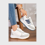 حذاء سنيكرز حريمى فوندي جلد إسكاي مستورد ونعل PVC حقن الوان متعددة جميع المواسم من اس اند كيه يويو ميكس - R-6075AS